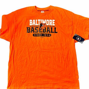 Majestic Baltimore Baseball Tee Orange 2XL